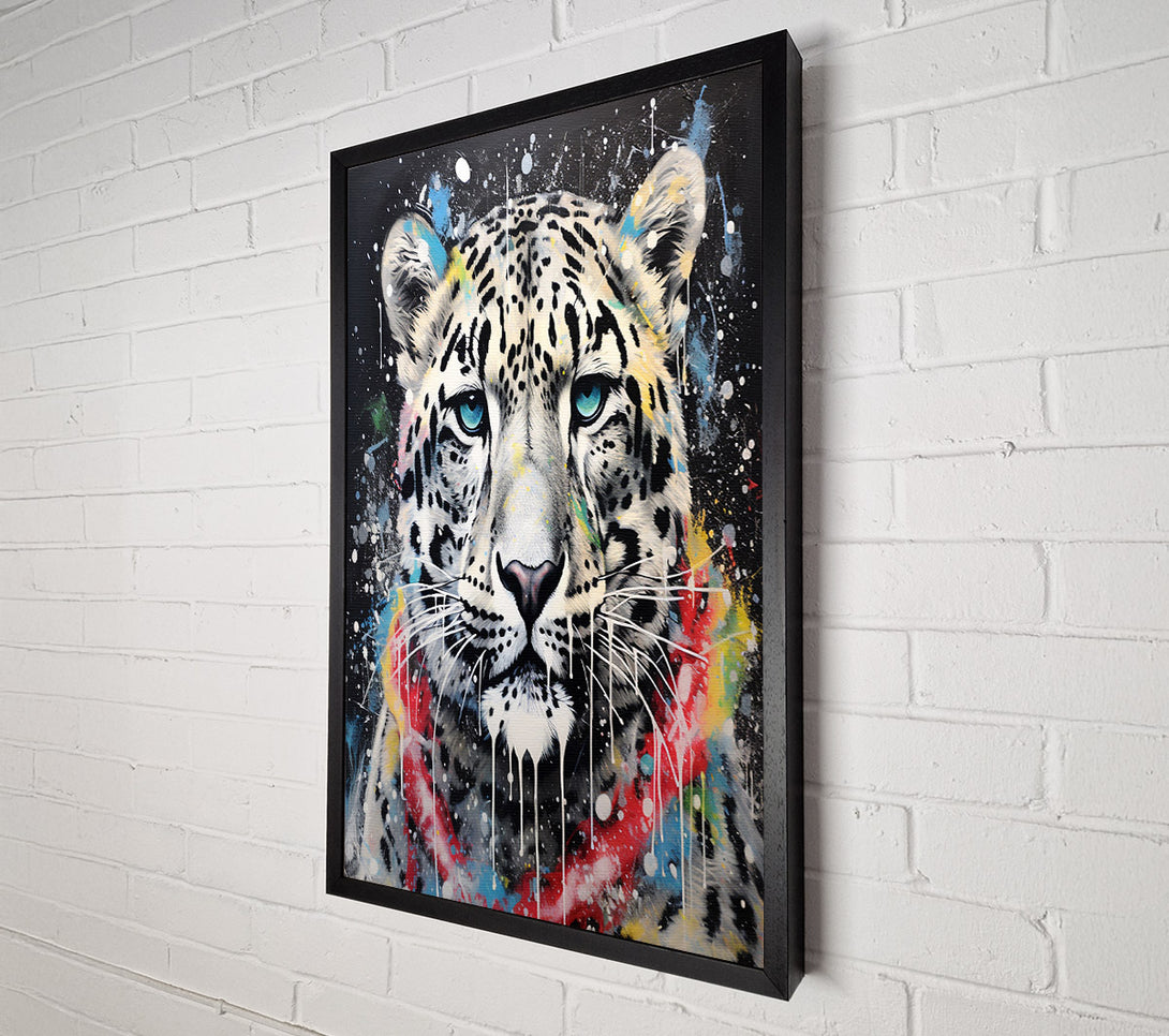  A Canvas Print of Jaguar Paint Splash Canvas Art