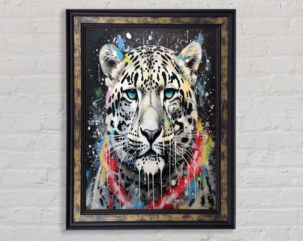 Jaguar Paint Splash Framed Print