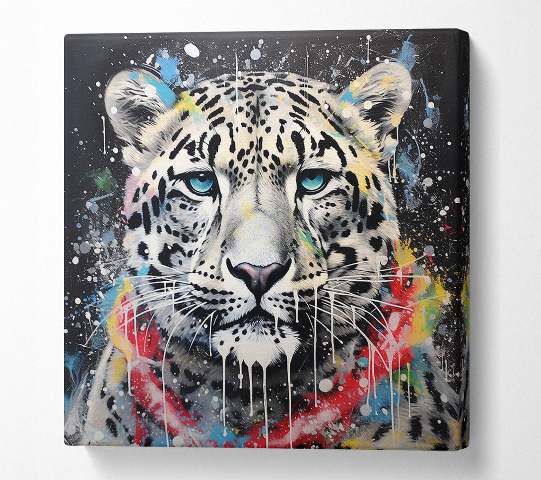  A Canvas Print of Jaguar Paint Splash Canvas Art