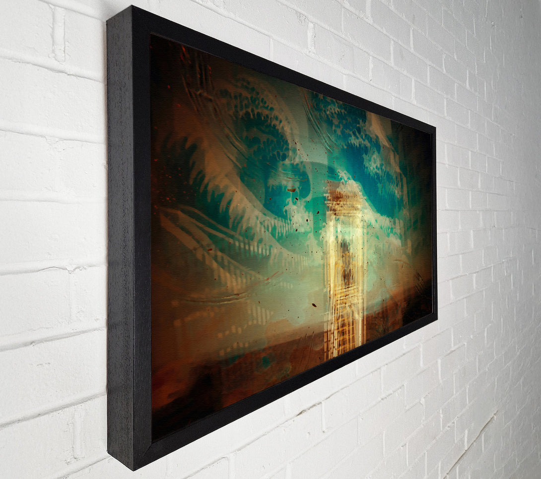  A Canvas Print of Aqua Tower Dreams Canvas Print