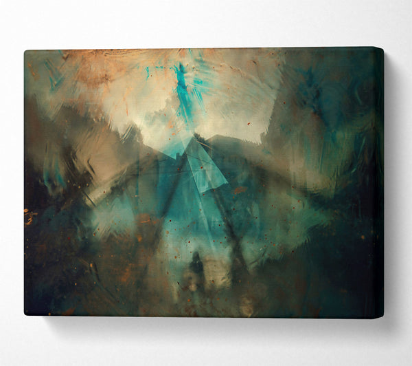  A Canvas Print of Teal Through The Glass Canvas Art
