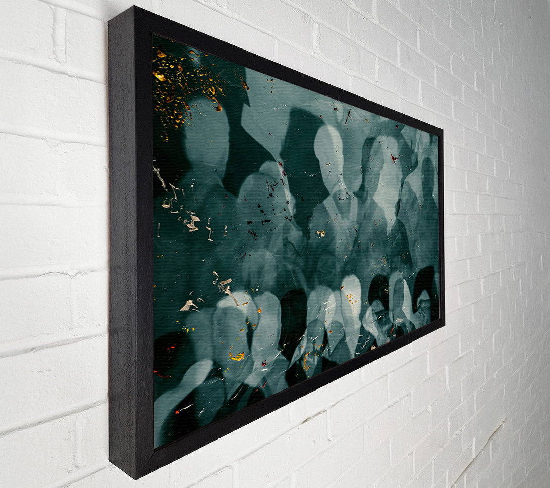  A Canvas Print of Teal Faded Memories Canvas Wall Art