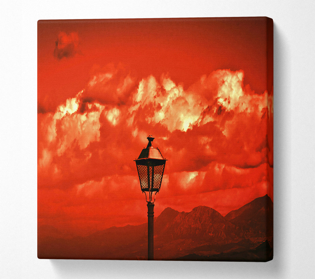  A Canvas Print of Crimson Sky Light Canvas Wall Art