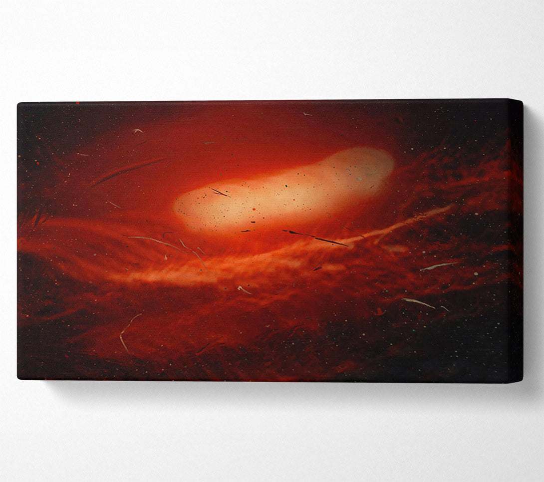 A Canvas Print of Crimson Nebula Dreams Canvas Art