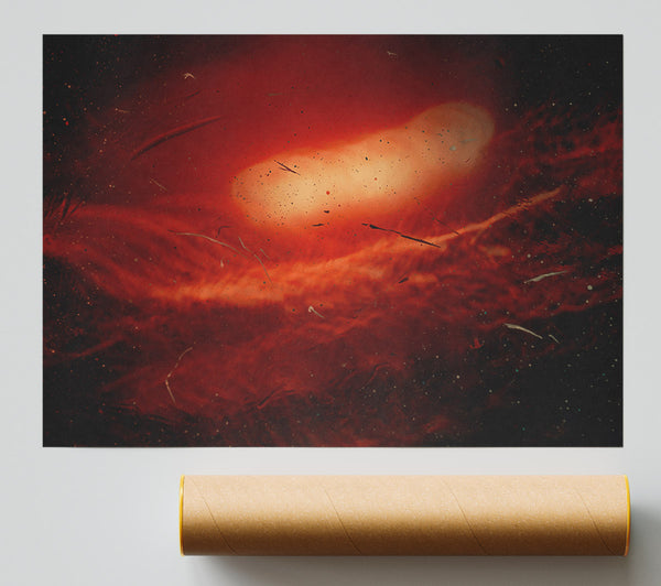 Crimson Nebula Dreams Poster