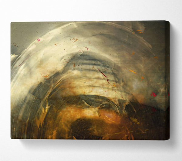  A Canvas Print of Golden Swirling Dreams Canvas Print