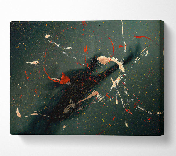  A Canvas Print of Emerald Night Sky Canvas Art