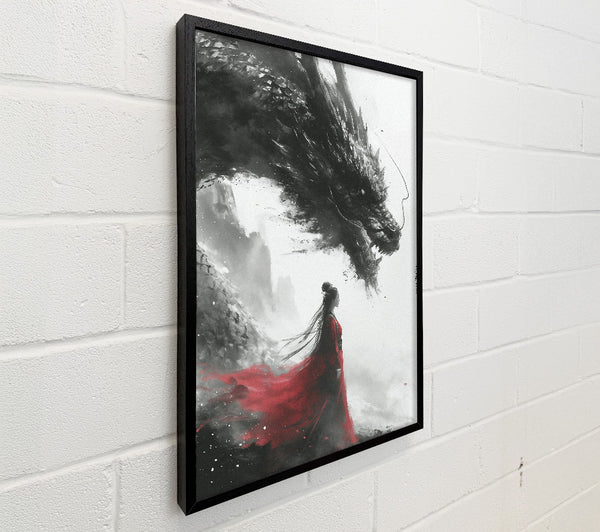 Japanese Girl And Dragon