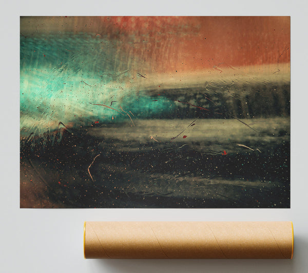 Teal And Rust Dreams Print
