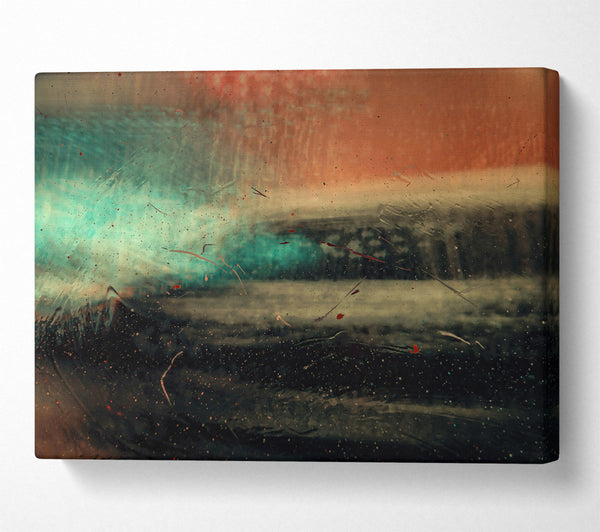  A Canvas Print of Teal And Rust Dreams Canvas Art