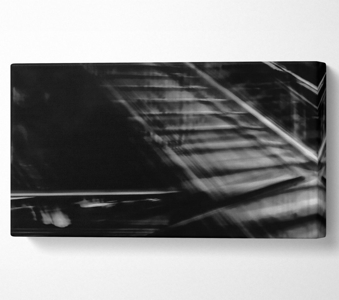  A Canvas Print of Black & White Ascent Canvas Art