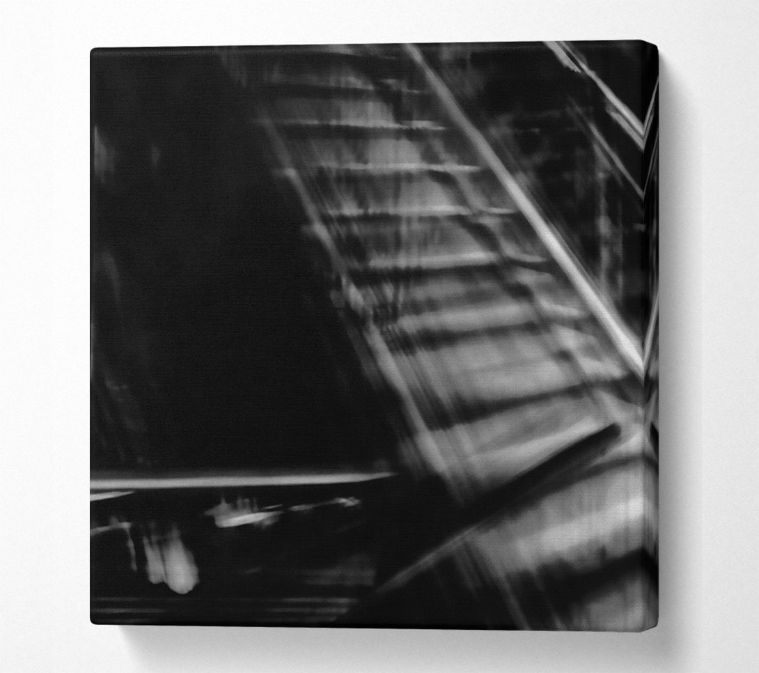  A Canvas Print of Black & White Ascent Canvas Art