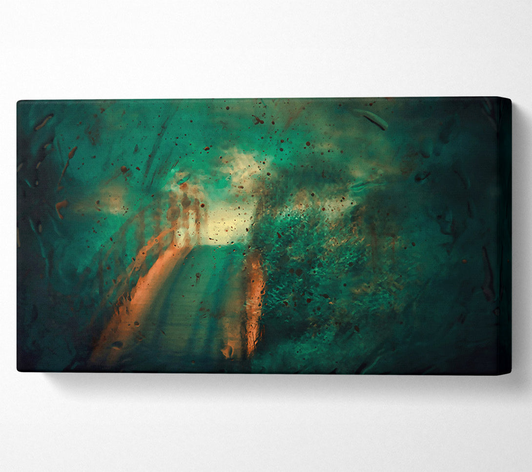  A Canvas Print of Emerald Through The Glass Canvas Art