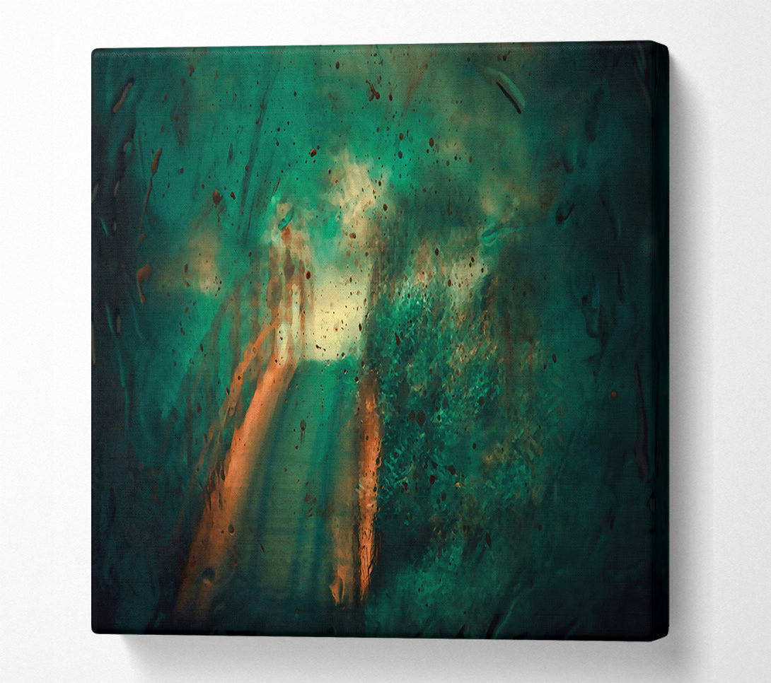  A Canvas Print of Emerald Through The Glass Canvas Art
