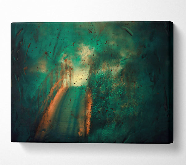  A Canvas Print of Emerald Through The Glass Canvas Art