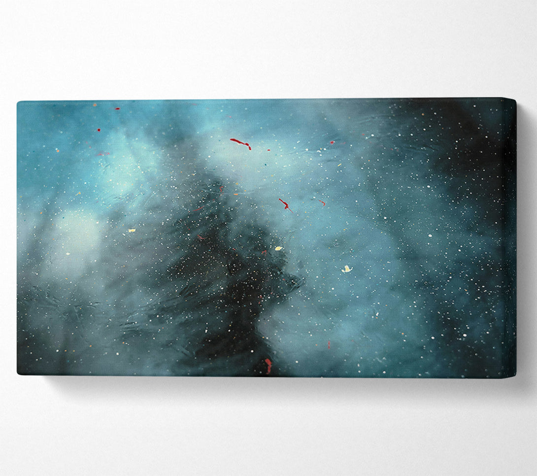  A Canvas Print of Azure Specks Of Light Canvas Wall Art