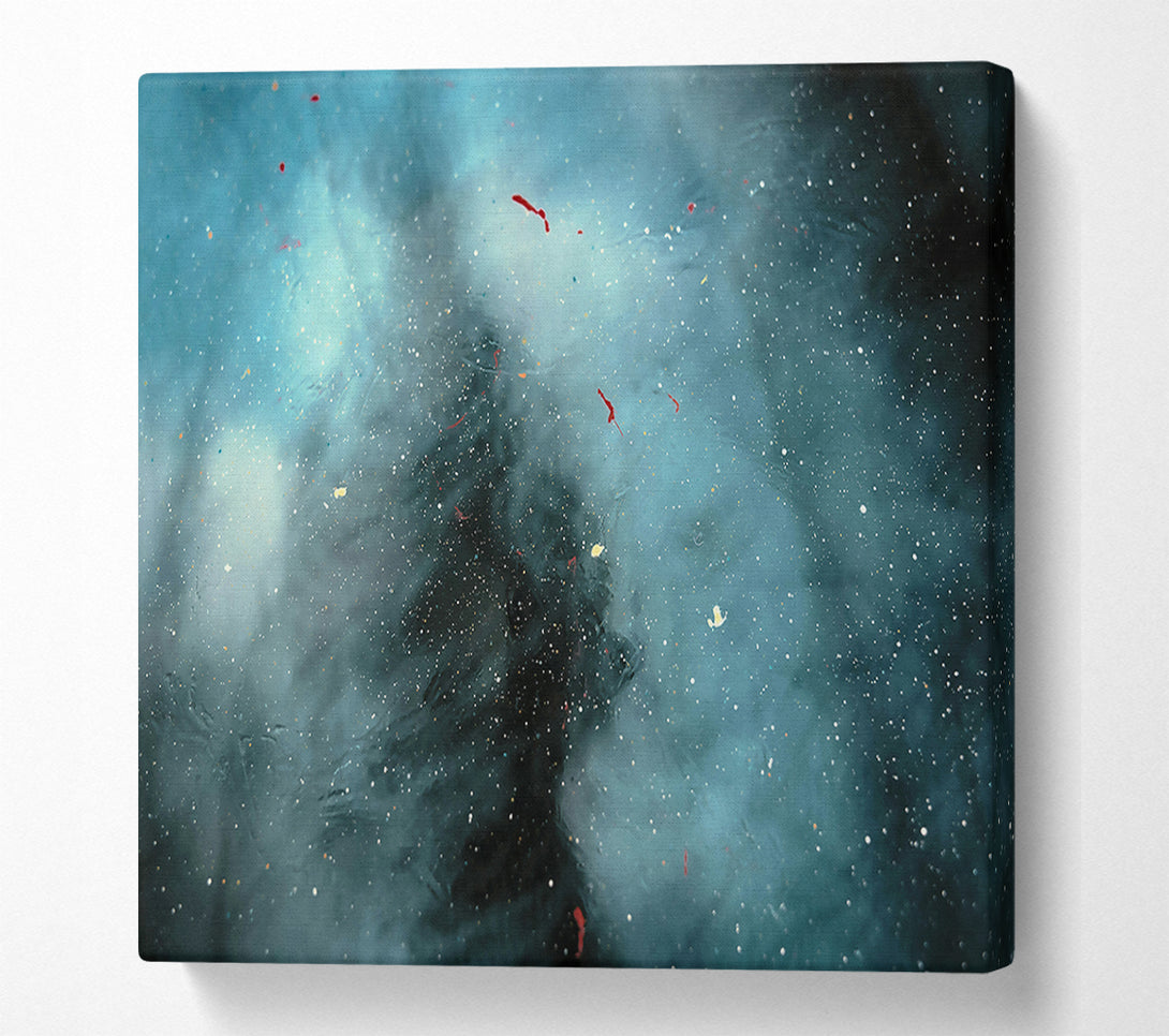 A Canvas Print of Azure Specks Of Light Canvas Wall Art