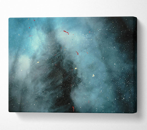  A Canvas Print of Azure Specks Of Light Canvas Wall Art