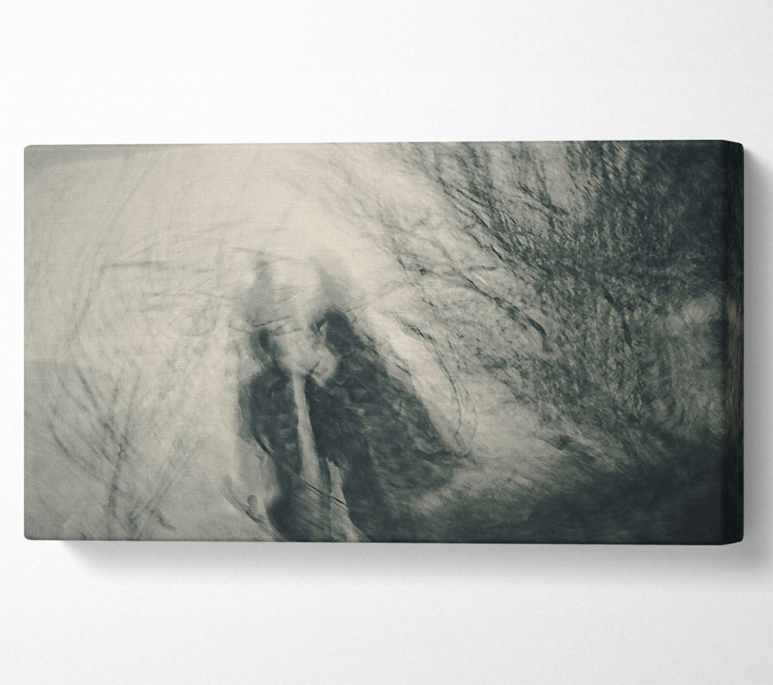  A Canvas Print of Gray Foggy Forms Canvas Wall Art