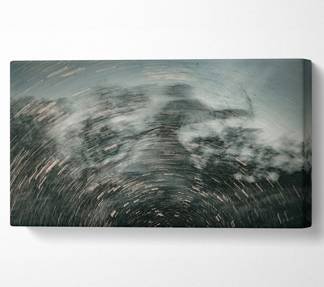 A Canvas Print of Grey Swirling Abyss Canvas Art