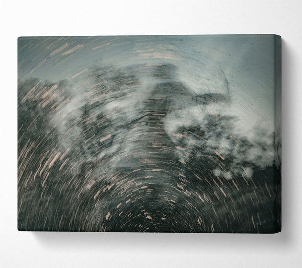  A Canvas Print of Grey Swirling Abyss Canvas Art