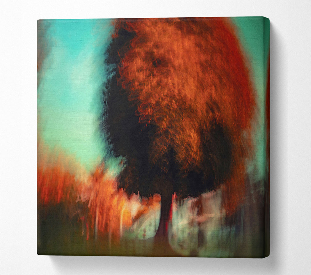  A Canvas Print of Orange Tree Dreamscape Canvas Wall Art