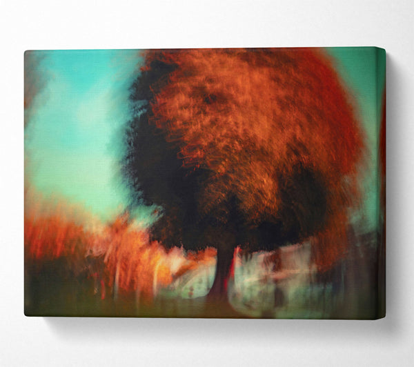  A Canvas Print of Orange Tree Dreamscape Canvas Wall Art
