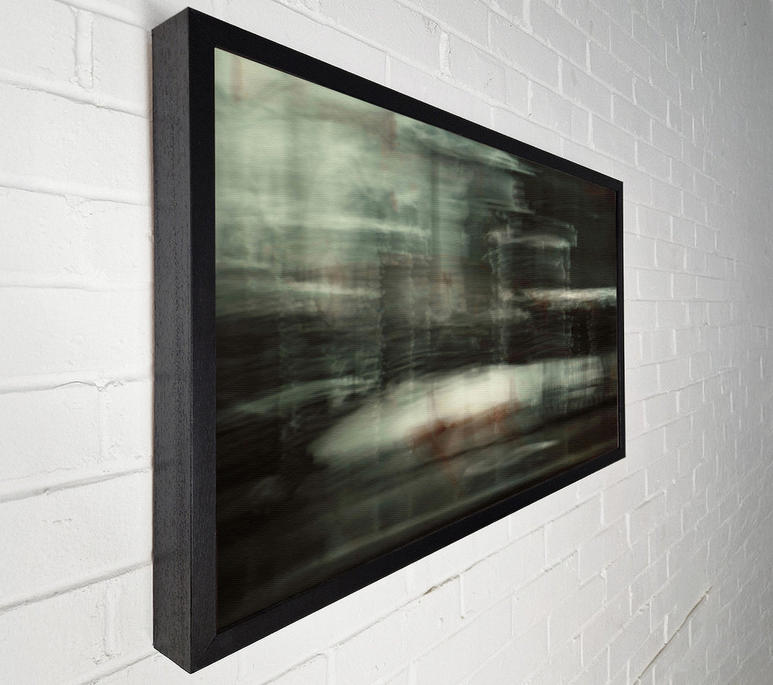  A Canvas Print of Pale Green Motion Blur Canvas Wall Art