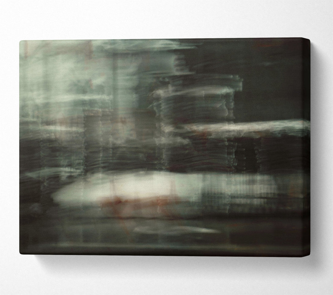  A Canvas Print of Pale Green Motion Blur Canvas Wall Art