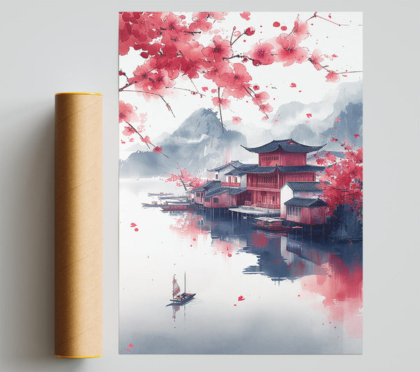 Japanese Temple Print