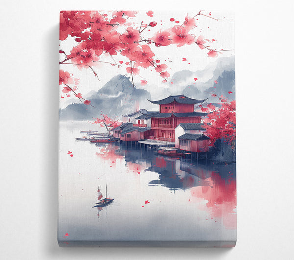  A Canvas Print of Japanese Temple Canvas Art