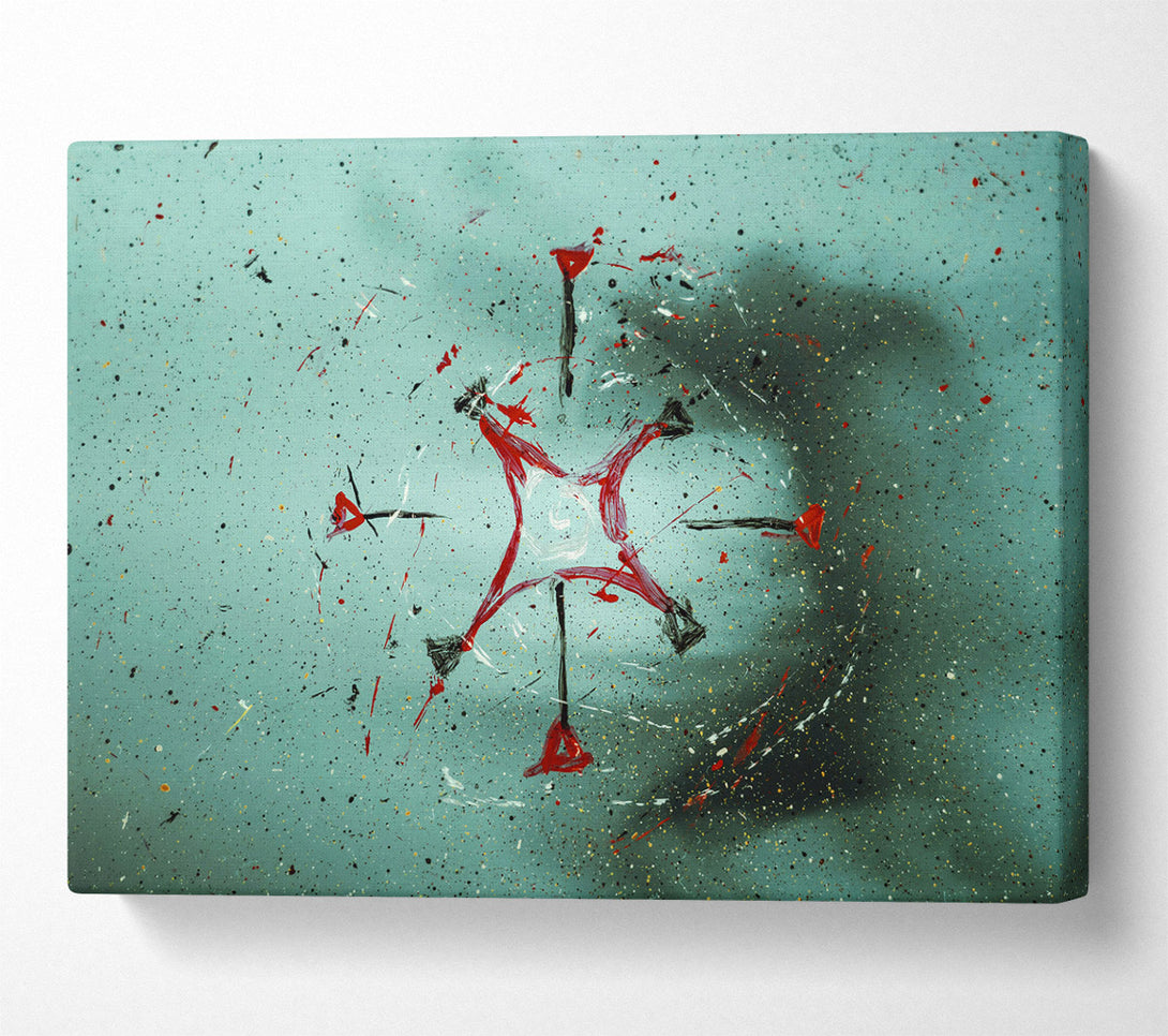  A Canvas Print of Crimson Cosmic Dance Canvas Art