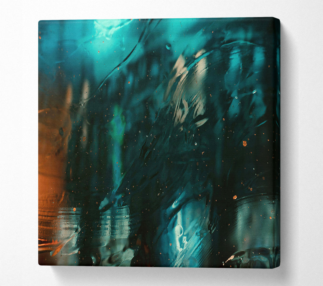  A Canvas Print of Emerald Through Glass Canvas Art