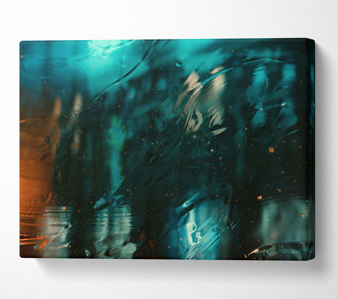  A Canvas Print of Emerald Through Glass Canvas Art