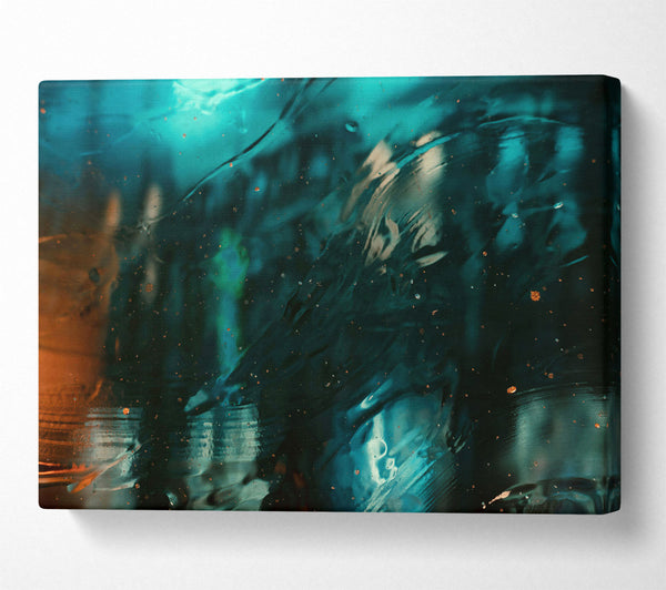  A Canvas Print of Emerald Through Glass Canvas Art