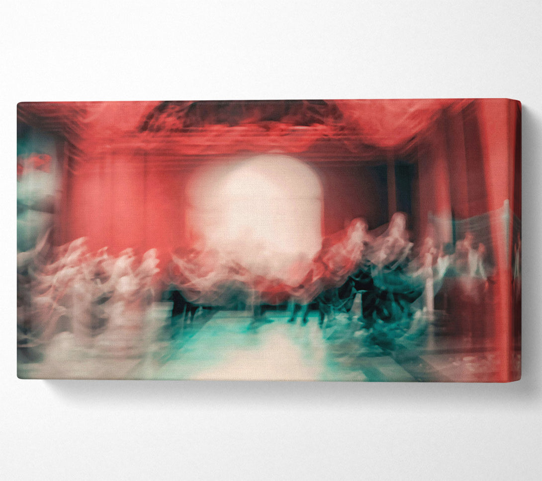  A Canvas Print of Crimson Ghostly Dance Canvas Art
