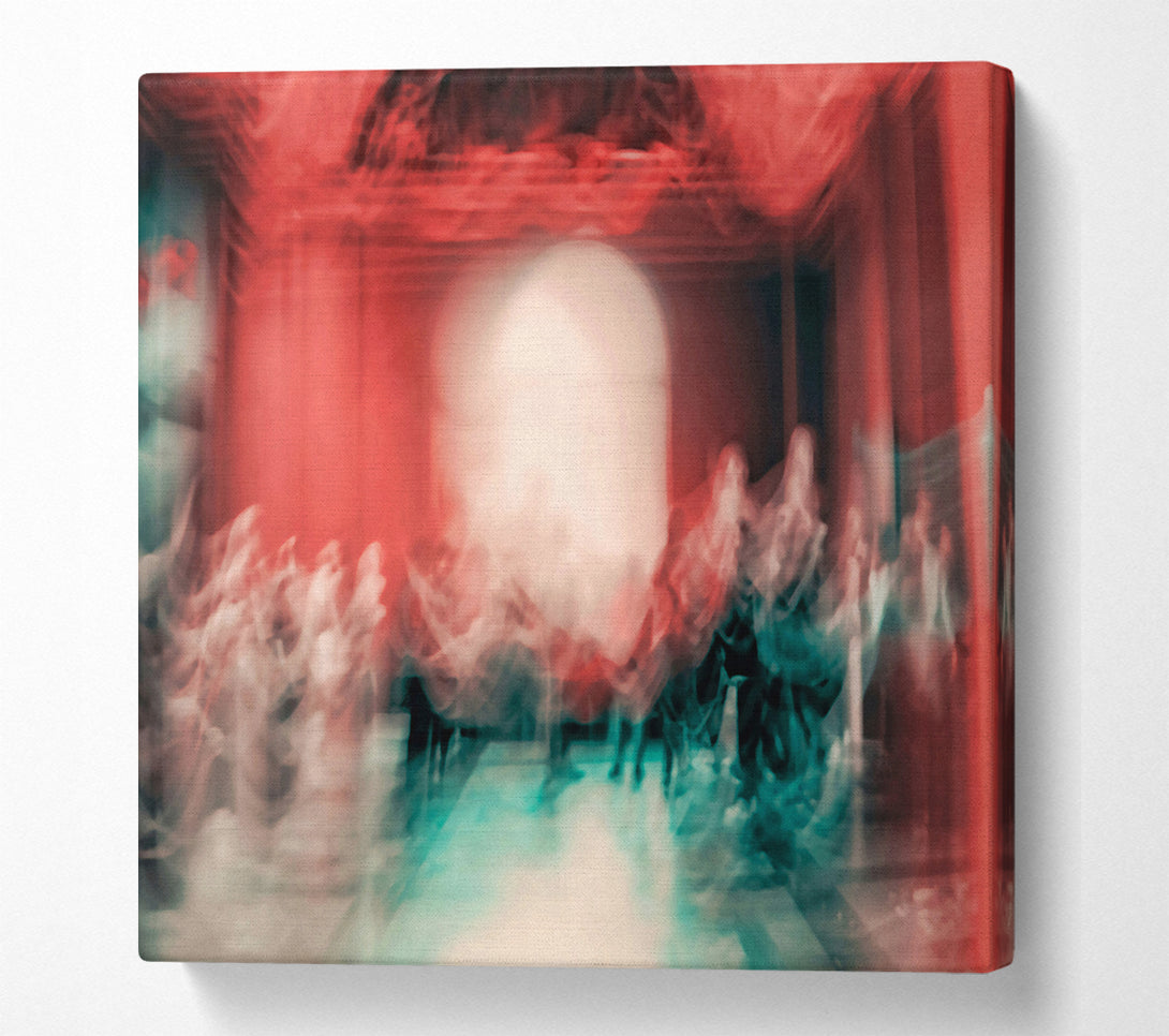  A Canvas Print of Crimson Ghostly Dance Canvas Art