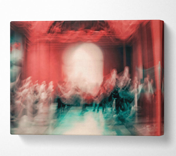  A Canvas Print of Crimson Ghostly Dance Canvas Art