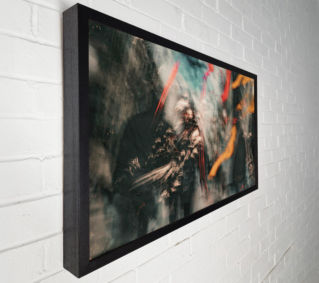  A Canvas Print of Orange Through Smoke Canvas Wall Art