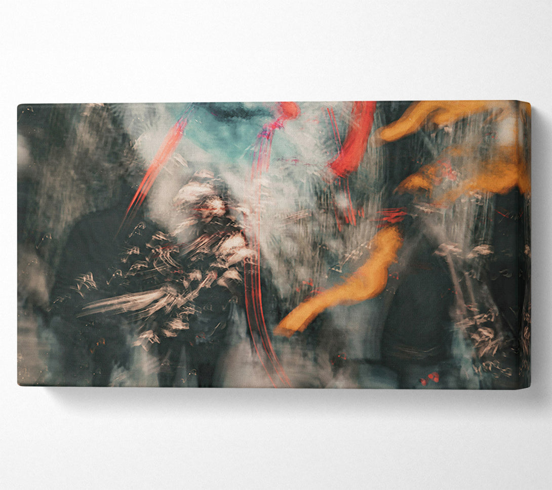  A Canvas Print of Orange Through Smoke Canvas Wall Art