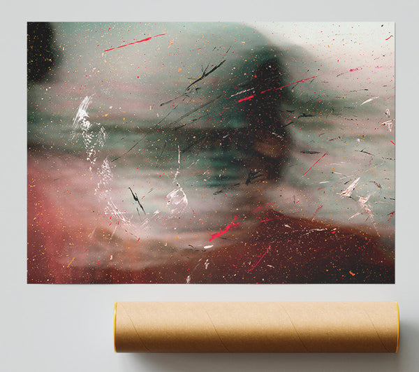 Red Through The Haze Giclee Print