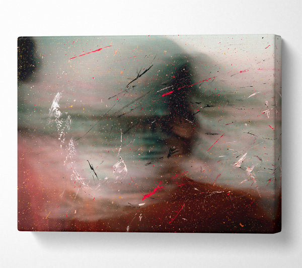  A Canvas Print of Red Through The Haze Canvas Print