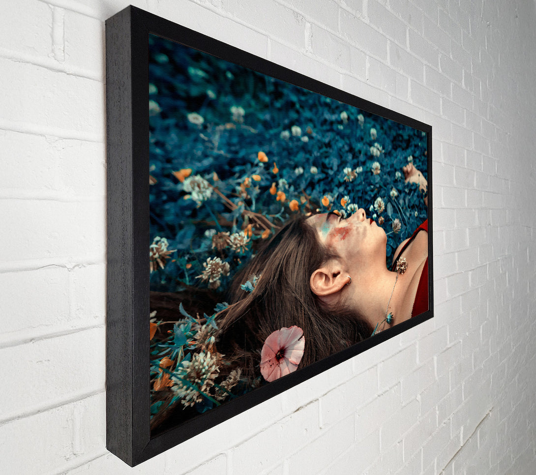  A Canvas Print of Azure Flower Dream Canvas Wall Art