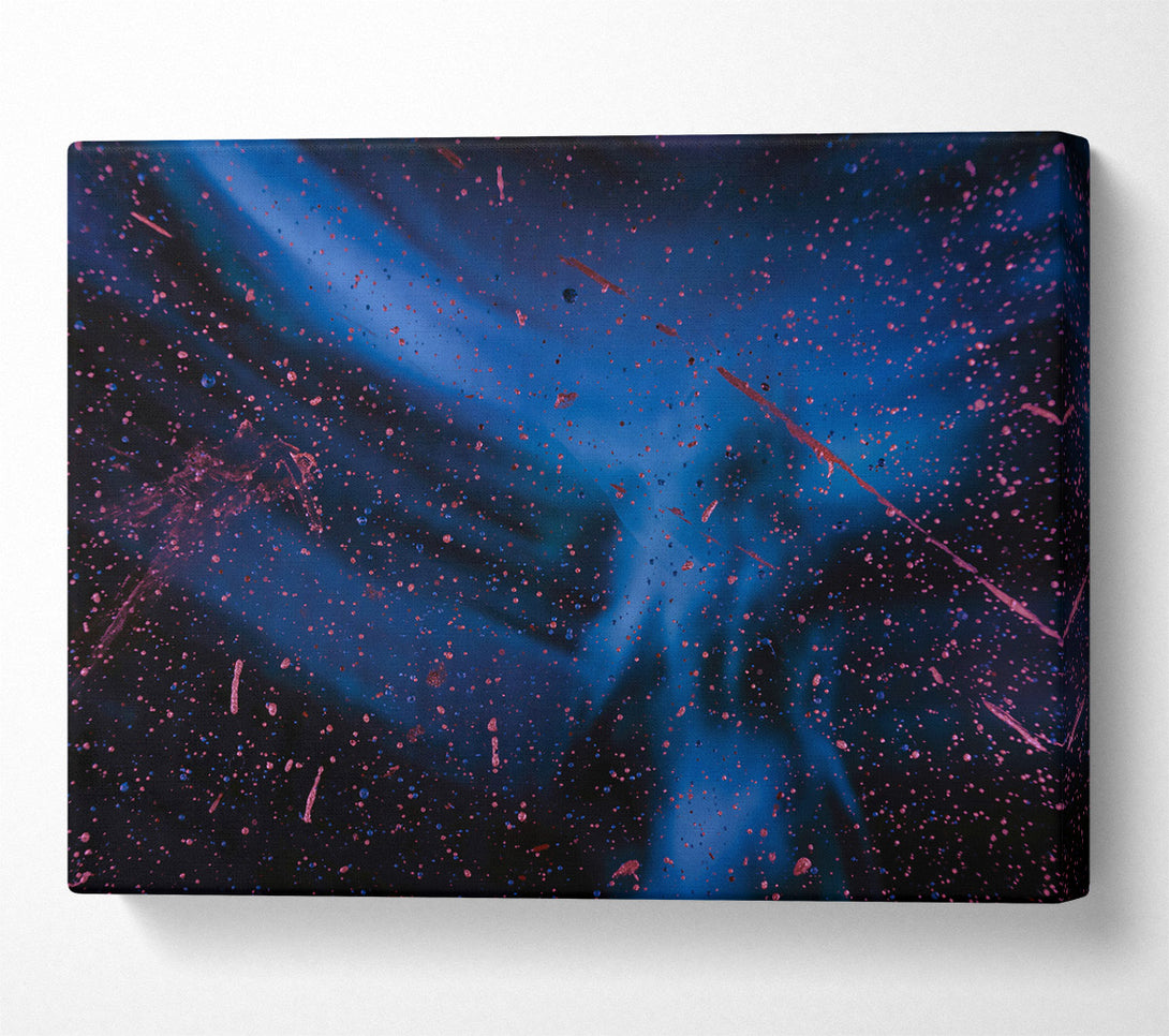  A Canvas Print of Blue Cosmic Dance Canvas Art