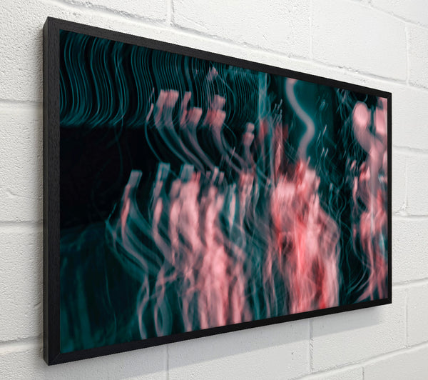 Blush And Teal Abstract