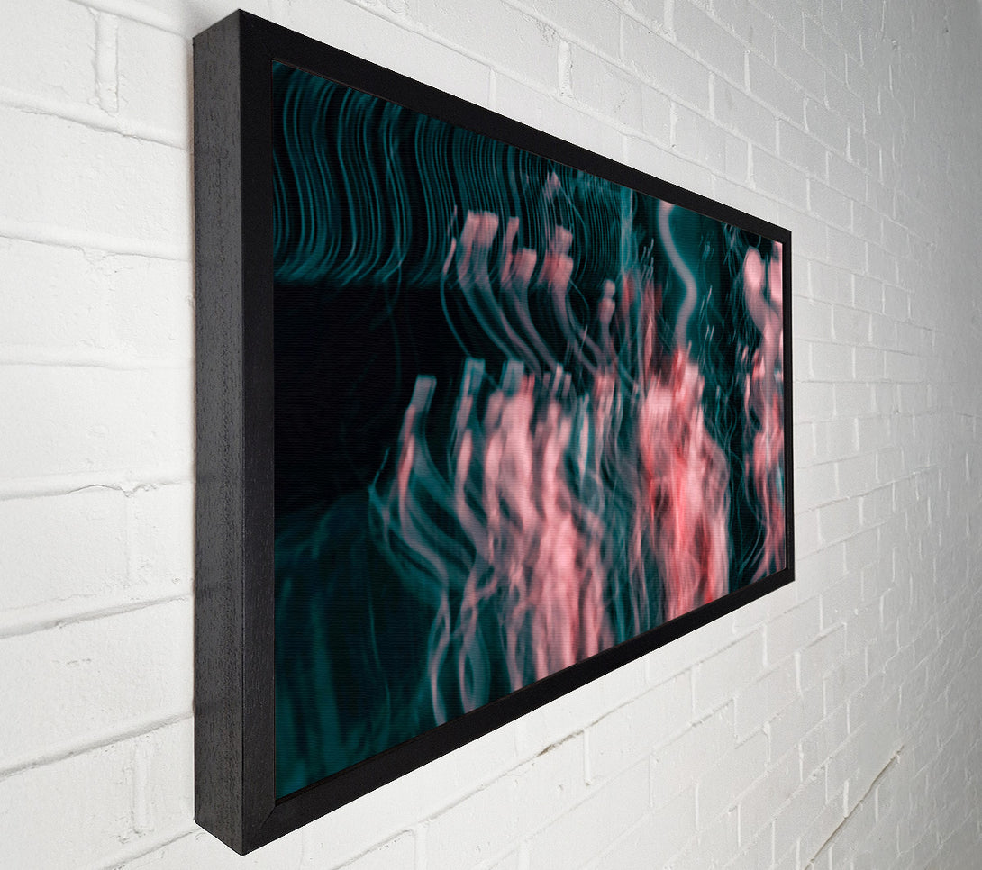  A Canvas Print of Blush And Teal Abstract Canvas Print