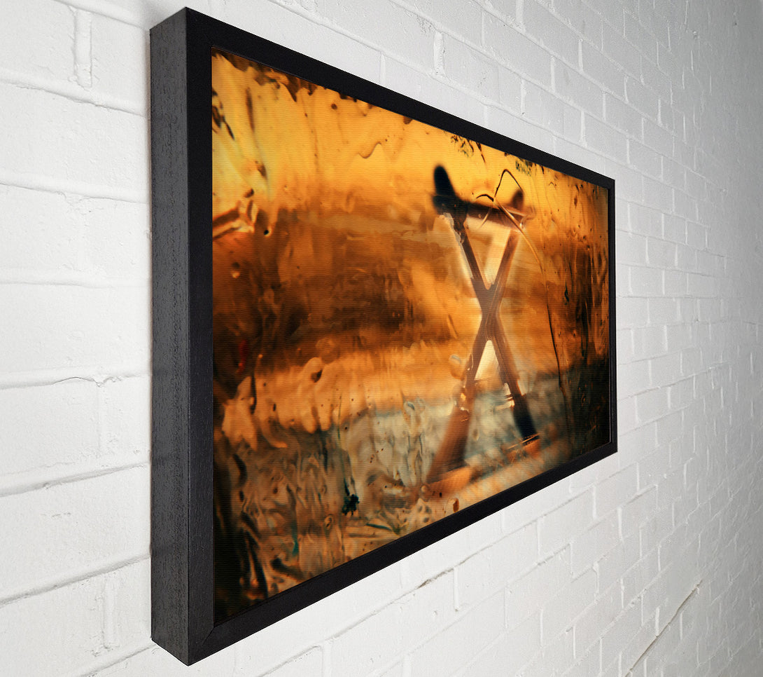  A Canvas Print of Golden X-Ray Vision Canvas Wall Art
