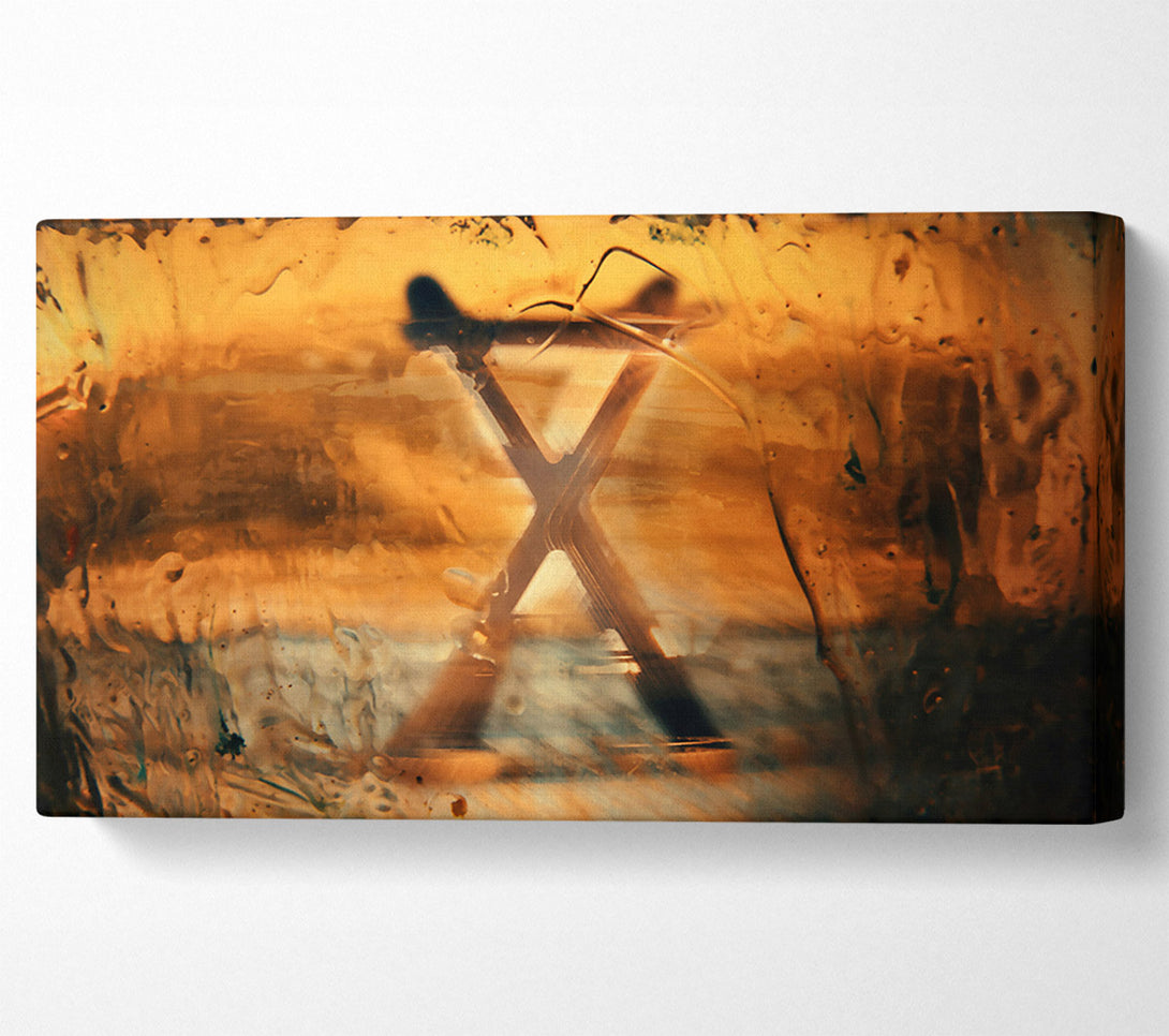  A Canvas Print of Golden X-Ray Vision Canvas Wall Art