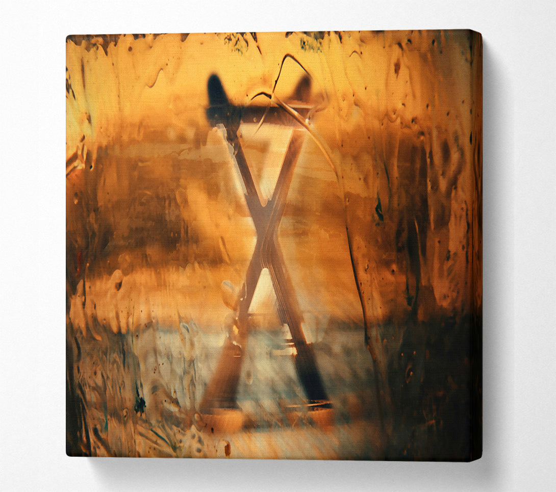  A Canvas Print of Golden X-Ray Vision Canvas Wall Art