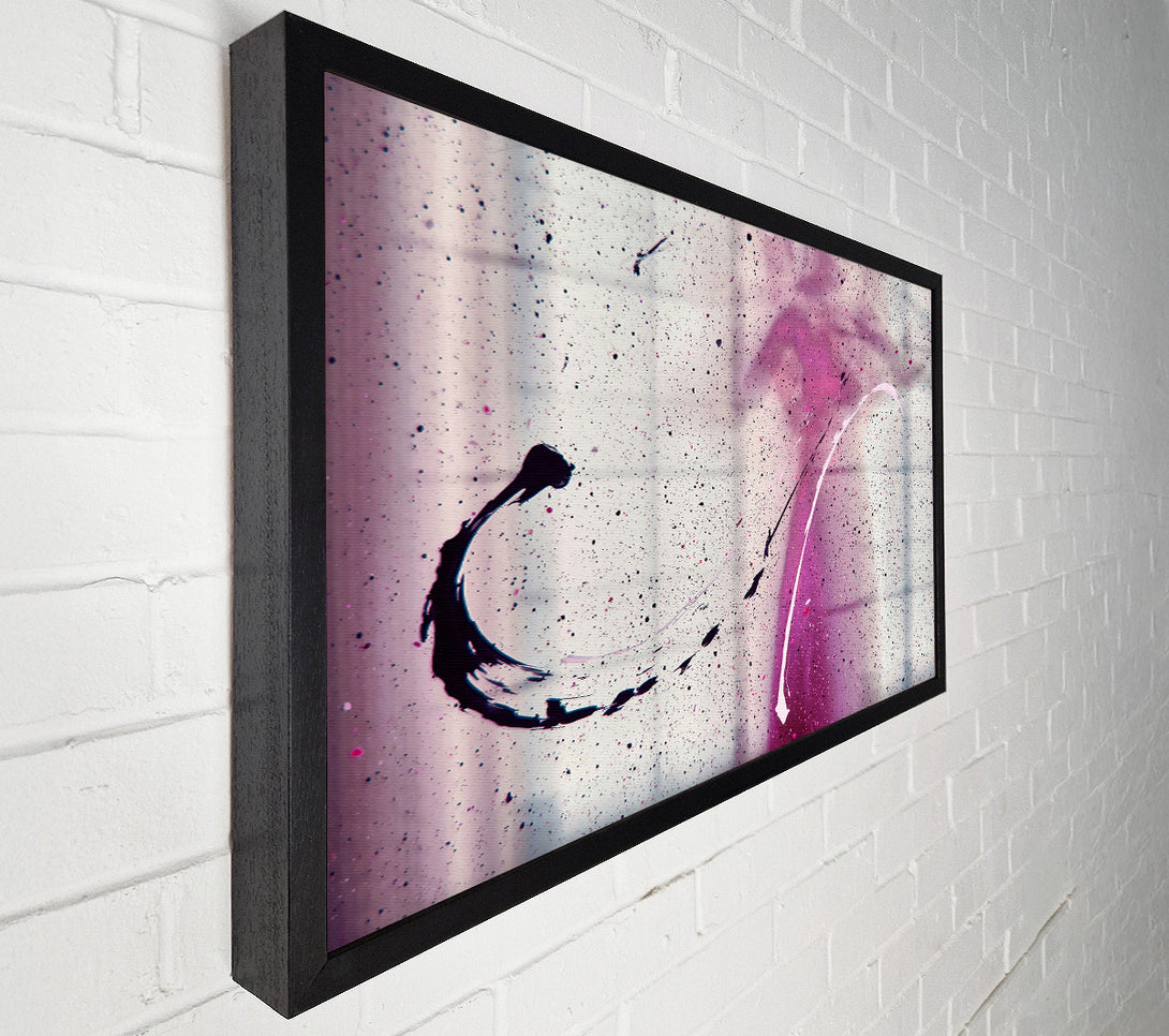  A Canvas Print of Pink Spatter Symphony Canvas Print